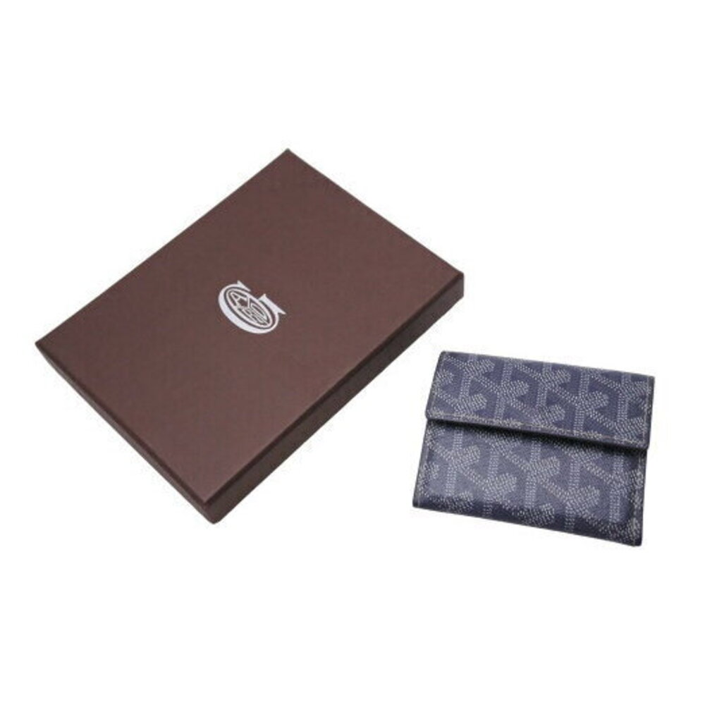 Goyard Marigny Coin Wallet Case Folding Compact Purse Gray